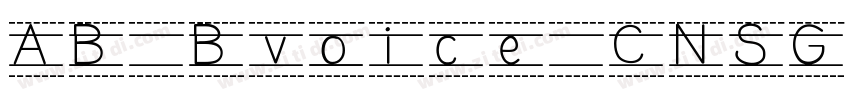 AB Bvoice CNSG字体转换